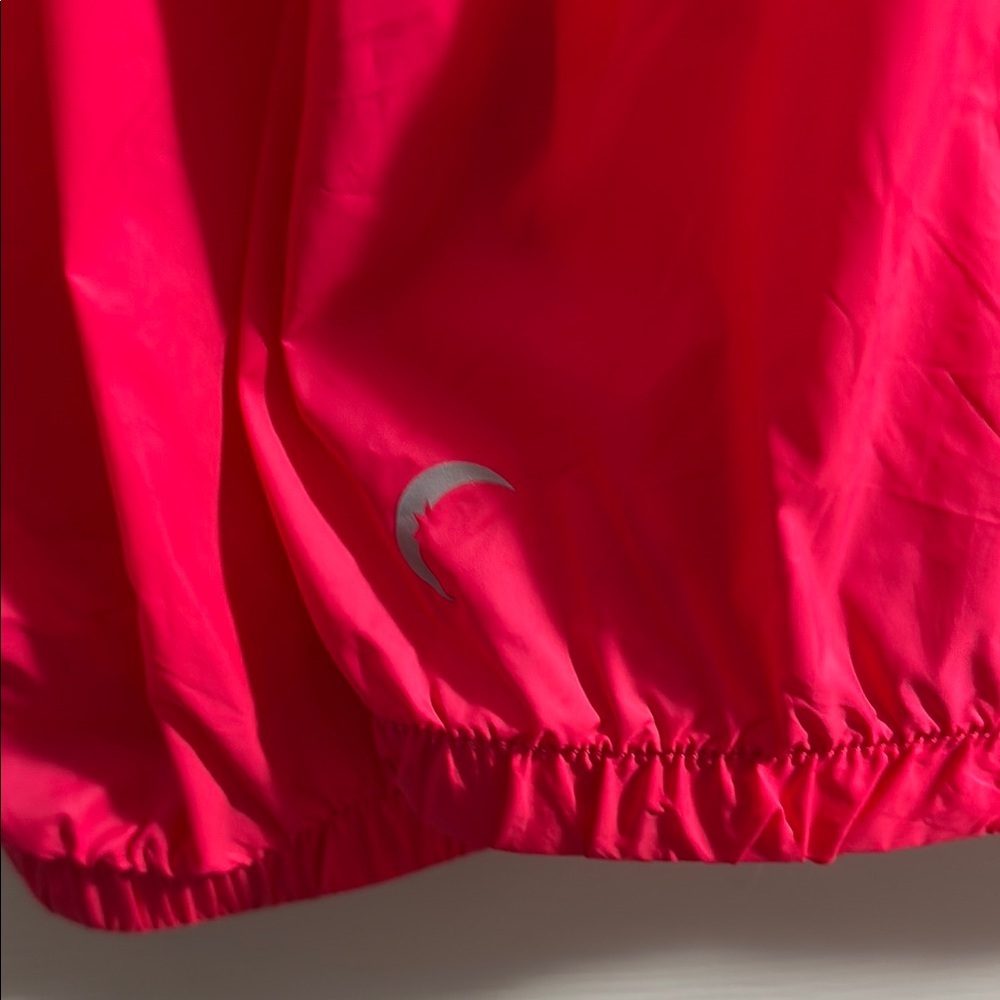 ZYIA Vibrant Windbreaker Jacket Coral Pink Lightweight Hooded Activewear - Picture 7 of 12